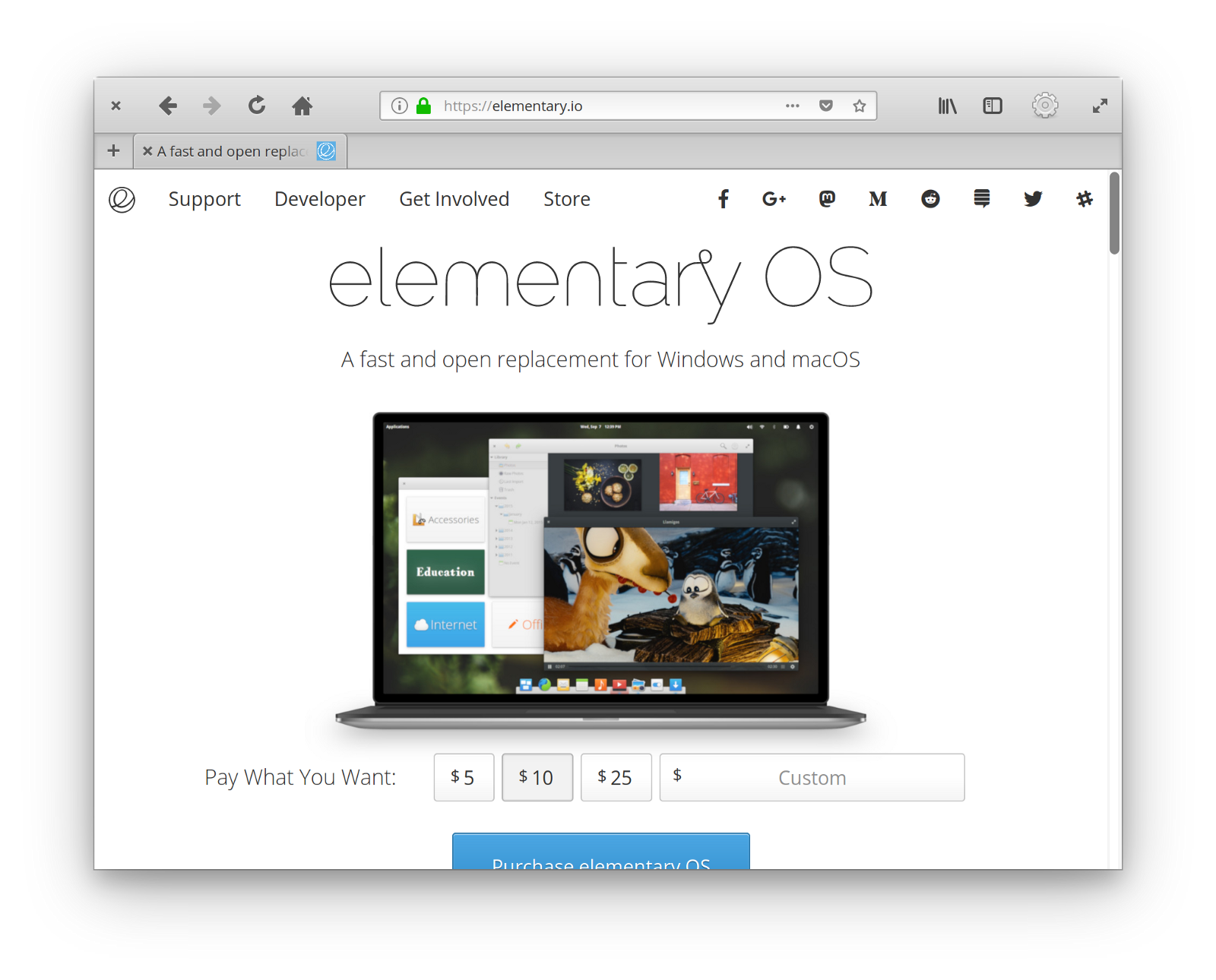 If you use elementary OS, this should definitely make you happy. Yep, this is Firefox.