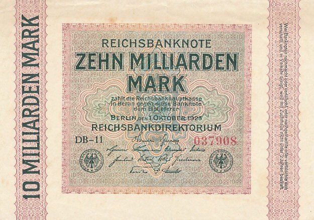 10 Billion Mark bill from 1923