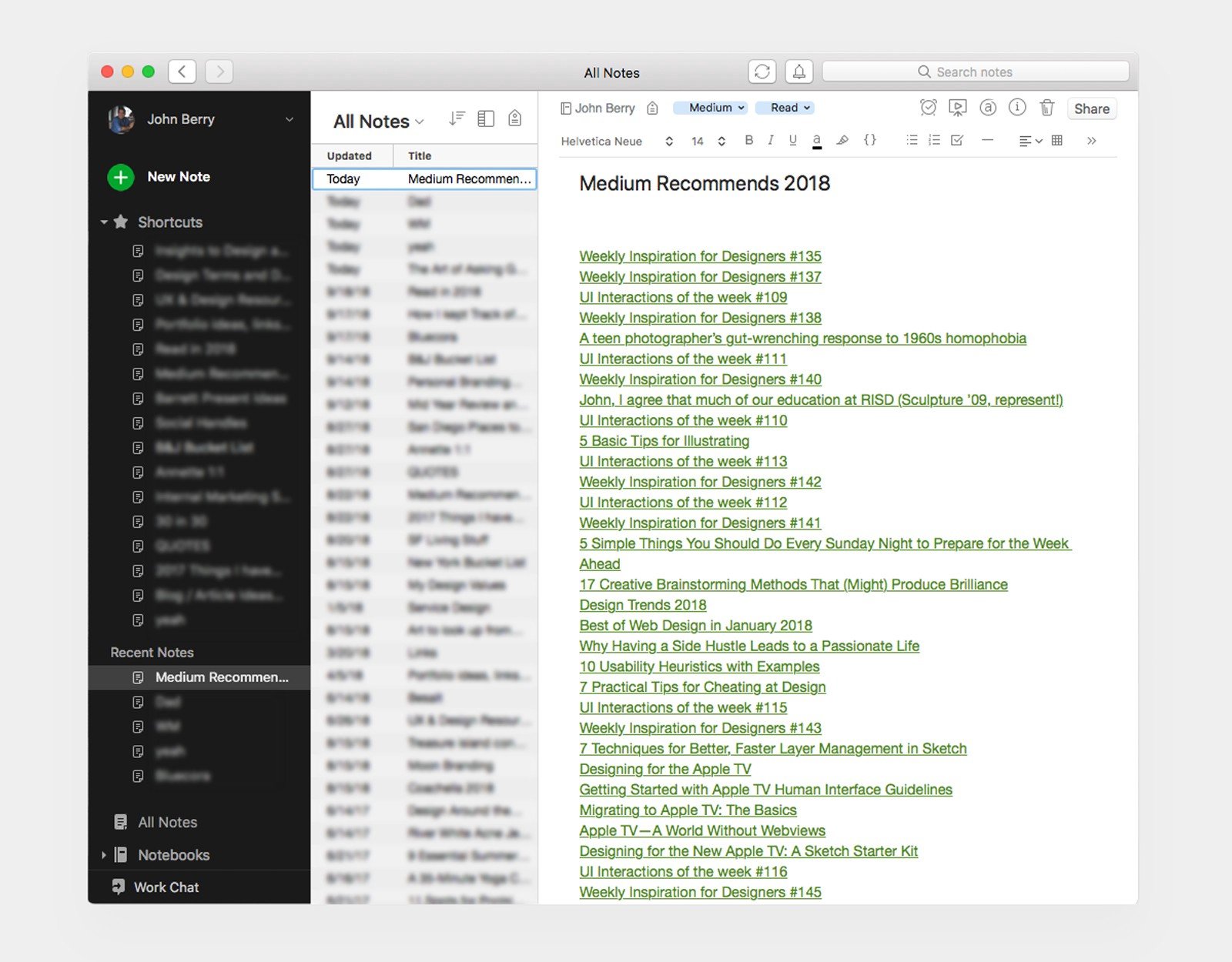 List of articles I clapped on Medium from 2018