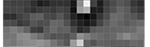 Looking at just this one pixel and the pixels touching it, the image is getting darker towards the upper right.