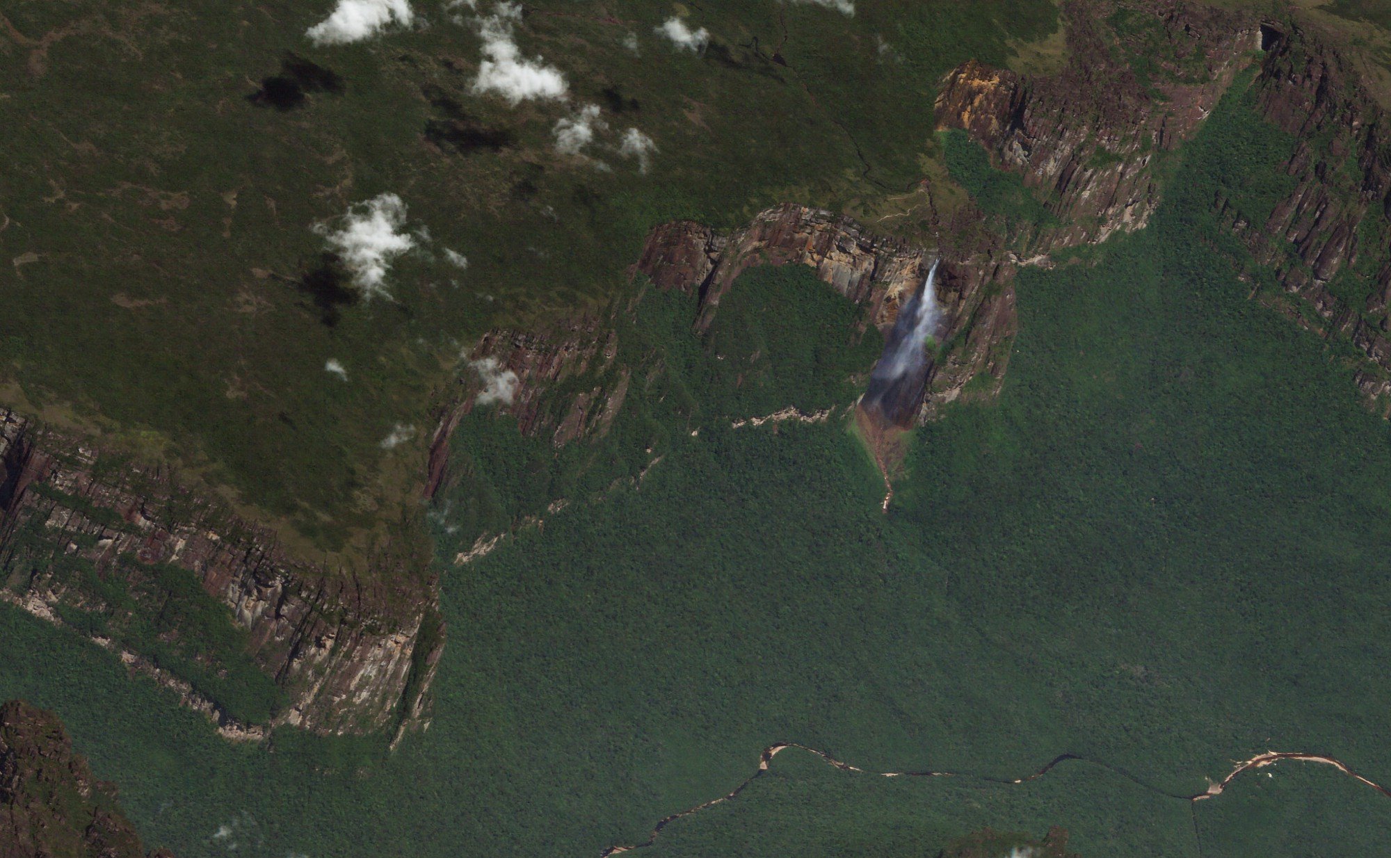Salto Angel, Venezuela. March 23, 2018. Image ©2018 Planet Labs, Inc. cc-by-sa 4.0.