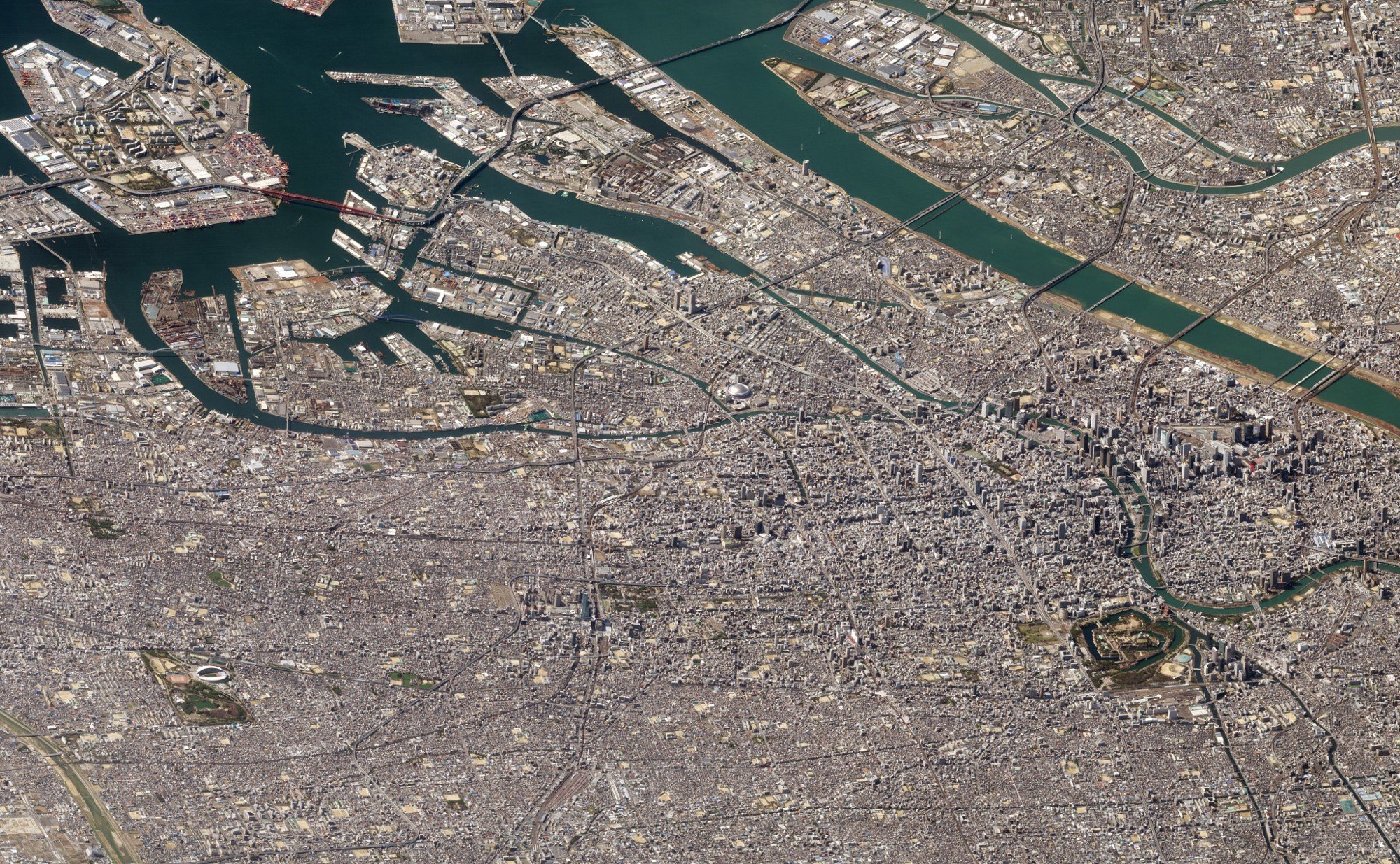 Osaka, Japan. March 13, 2018. Image ©2018 Planet Labs, Inc. cc-by-sa 4.0.