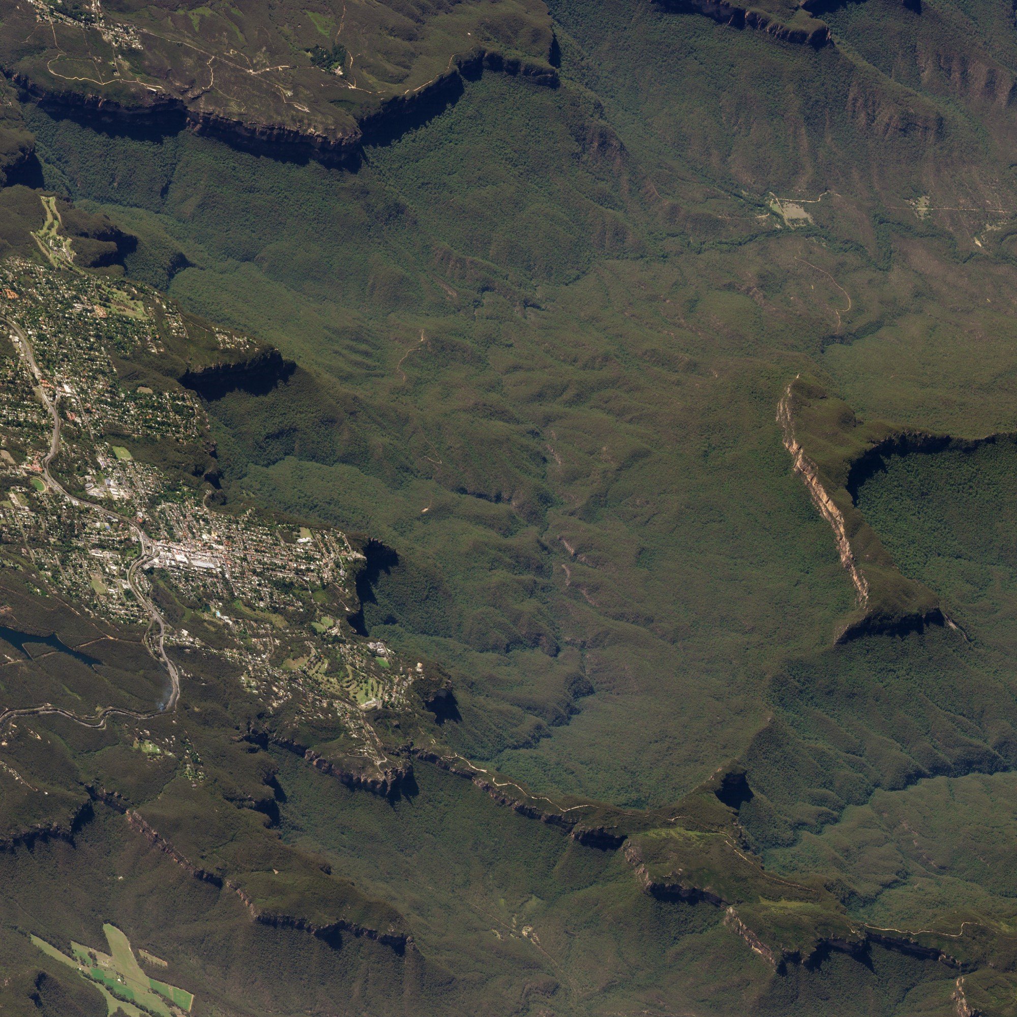 Blue Mountains, Australia. March 17, 2018. Image ©2018 Planet Labs, Inc. cc-by-sa 4.0.