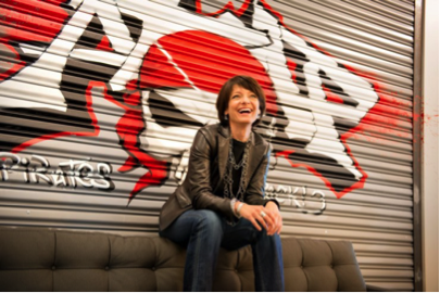 Regina Dugan, former head of DARPA and Highlands Forum co-chair, now a senior Google executive — trying her best to look the part