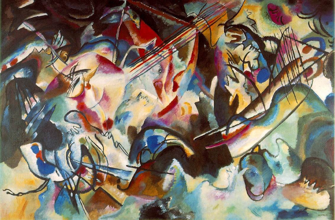 Wassily Kandinsky, Composition VI, 1913. In just a few years, Kandinsky’s vision took him beyond recognisable things into a realm of abstraction. He transformed modern art as a result.
