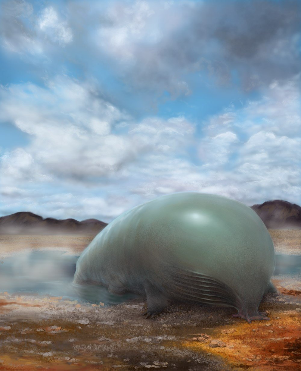An artist rendering of a carbon and silicon based lifeform. Image by Lei Chen and Yan Liang/Caltech.