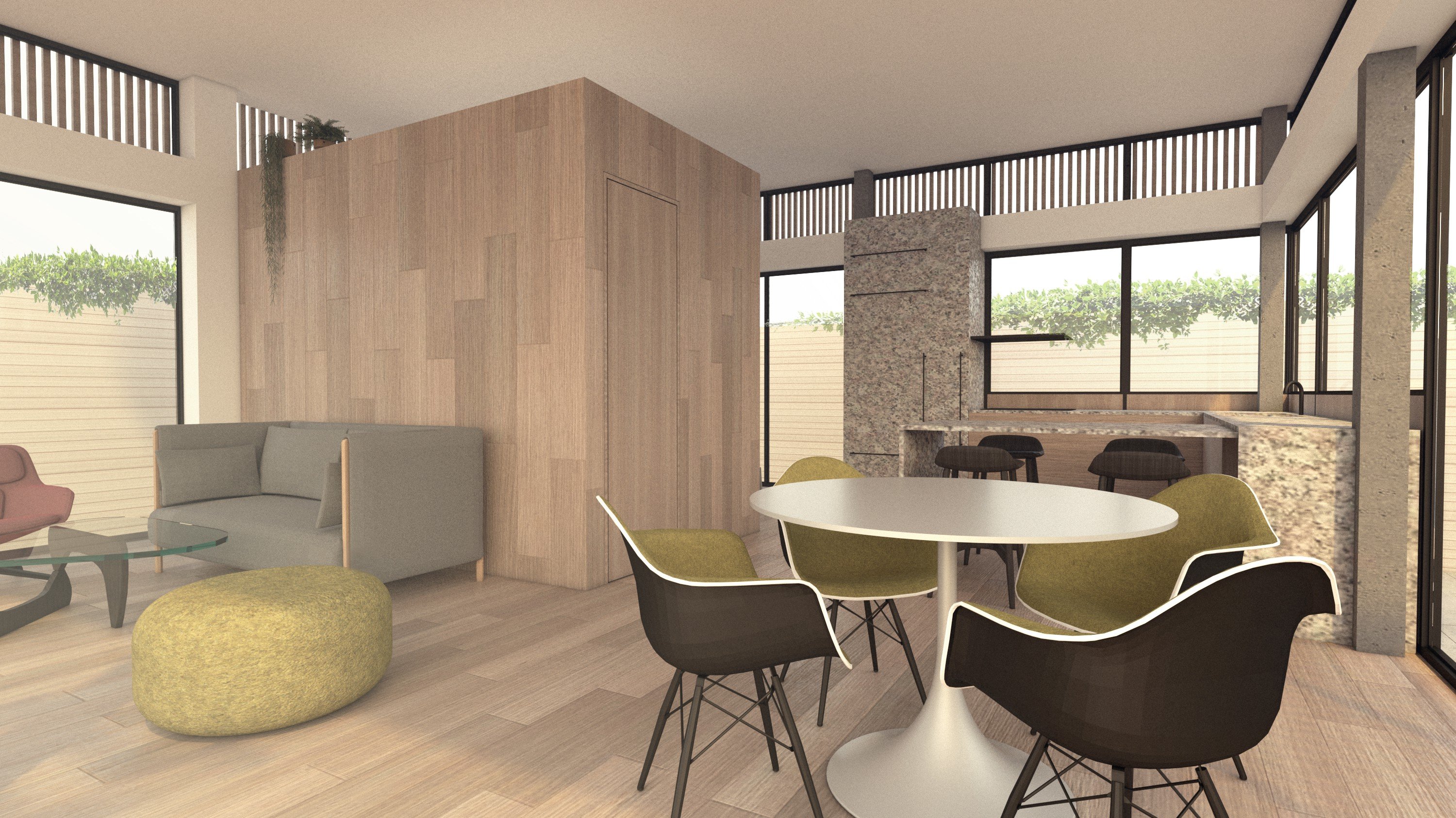 Renderings of Yves Behar’s Plant Prefab YB1 line: one-bed, one-bath, 625-square-foot sleek designer units that retail for $300,000.
