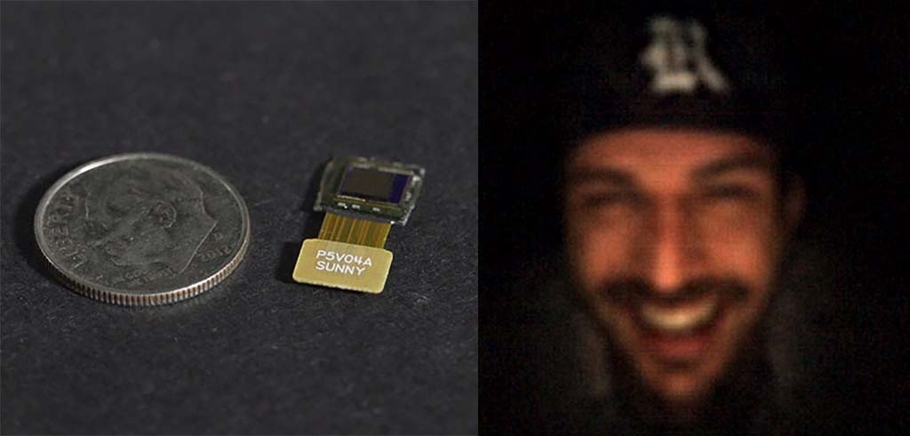 The Rice University FlatCam and a sample photograph