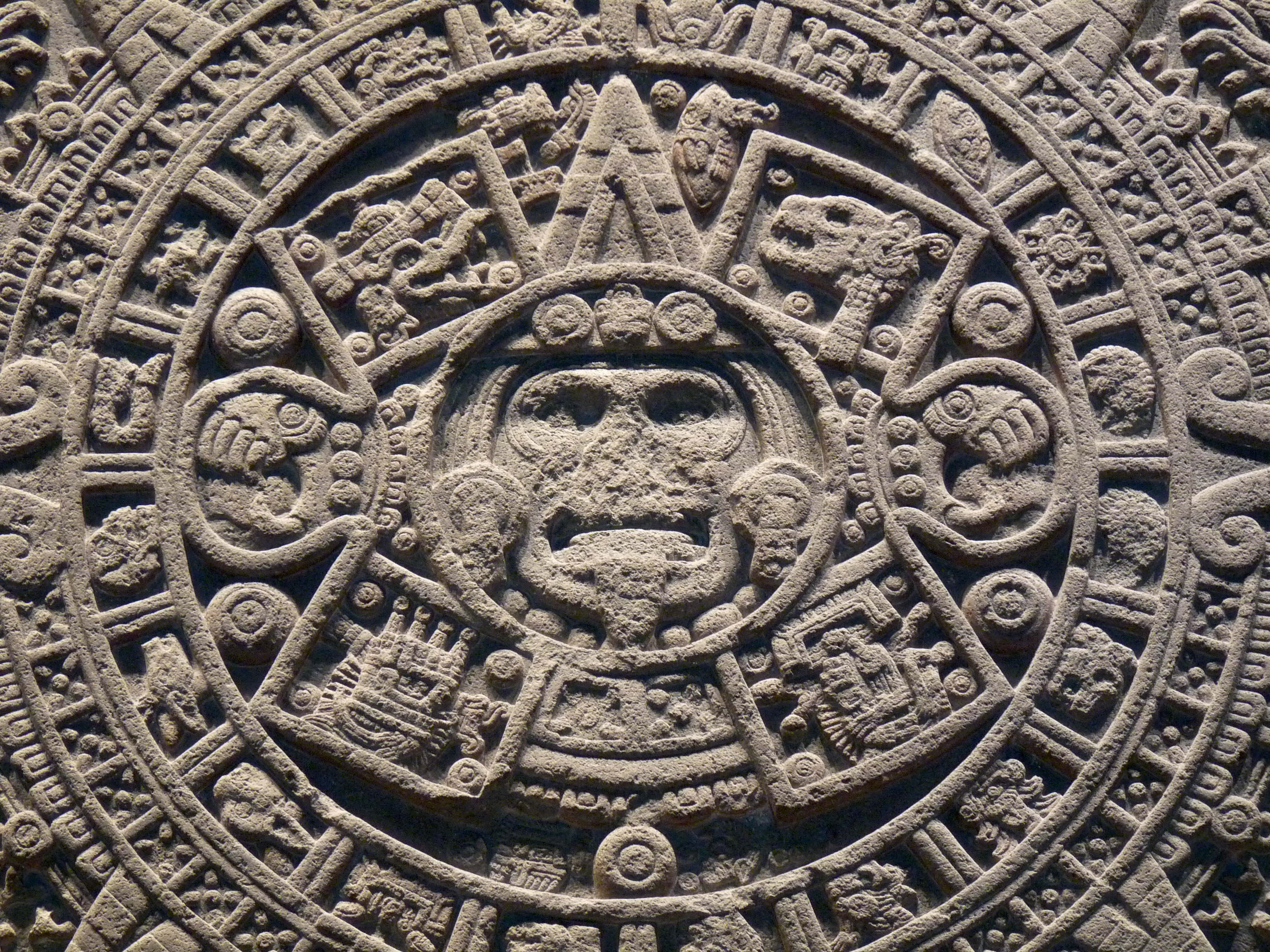 The Aztec sun stone, a massive sculpture made in the early 16th century, depicts how the world previously ended. Source: El Comandante